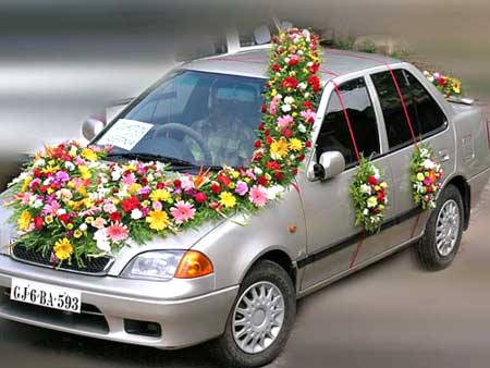10 Ideas for wedding car flowers decoration Wedding cars Derbyshire 2 10 Ideas for wedding car flowers decoration